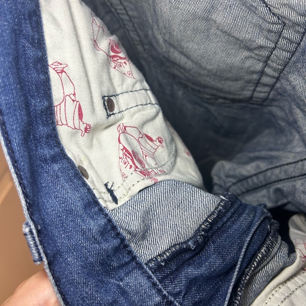 Vintage True Religion multi stitch logo straight blue jeans - Picture 13 of 14